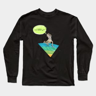 Is It 2021 Yet? Funny Animal Long Sleeve T-Shirt